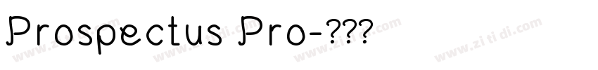 Prospectus Pro字体转换